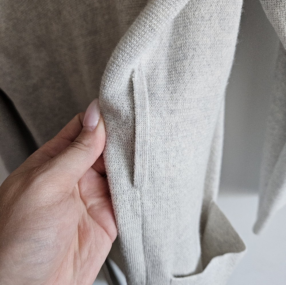 Wilfred Belize Long Knit Cardigan in Light Gray - Picture 7 of 12